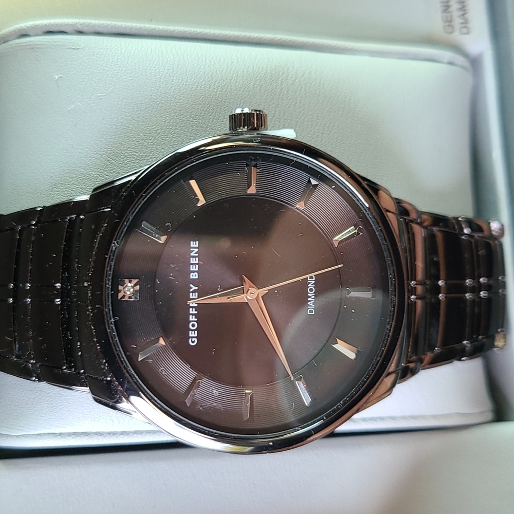 Geoffrey Beene Black Men's watch